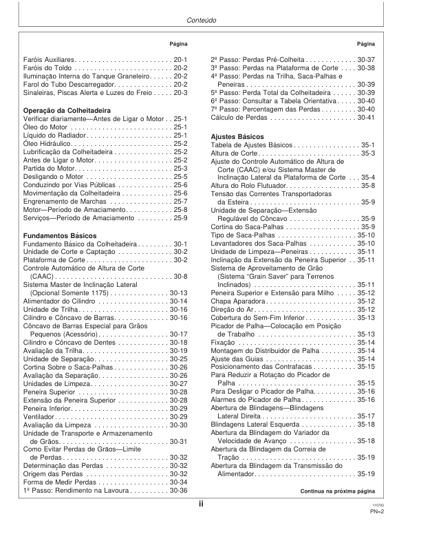 John Deere 1165 1175 Combine Harvester Operators Manual OMCQ29716-K3 PT - Image 5