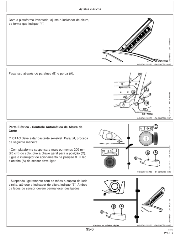 John Deere 1165 1175 Combine Harvester Operators Manual OMCQ29716-K3 PT - Image 9