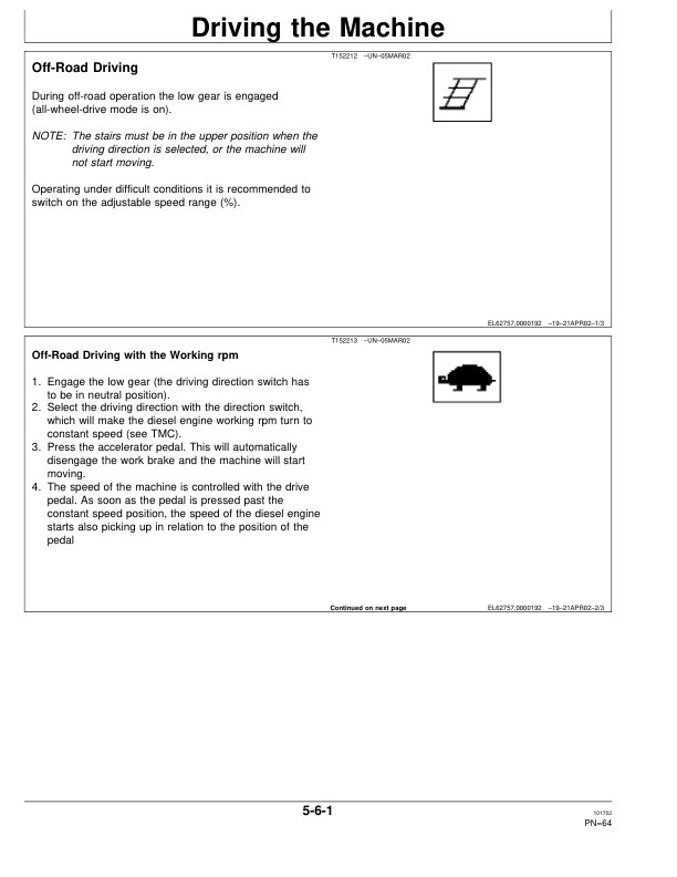 John Deere 1410D Forwarder Operators Manual OMF064197 SN WJ141D000475 and UP - Image 13