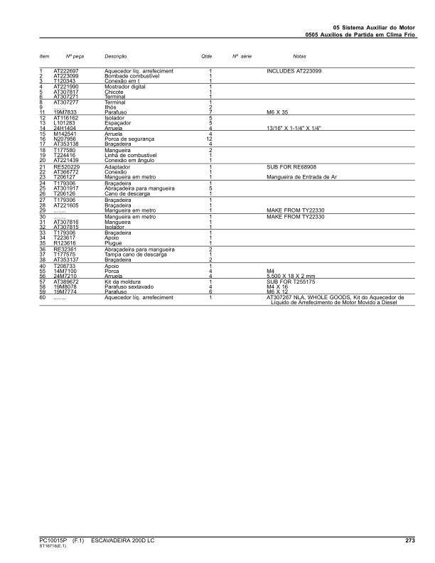 John Deere 200D LC Excavator Parts Catalog SN D5100001 and UP PC10015P PT - Image 9