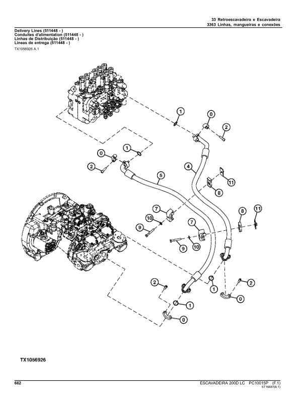 John Deere 200D LC Excavator Parts Catalog SN D5100001 and UP PC10015P PT - Image 13