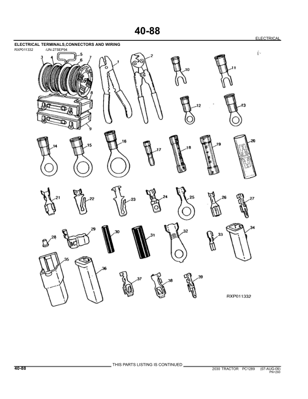 John Deere 2030 Tractor Parts Catalog PC1289 - Image 9