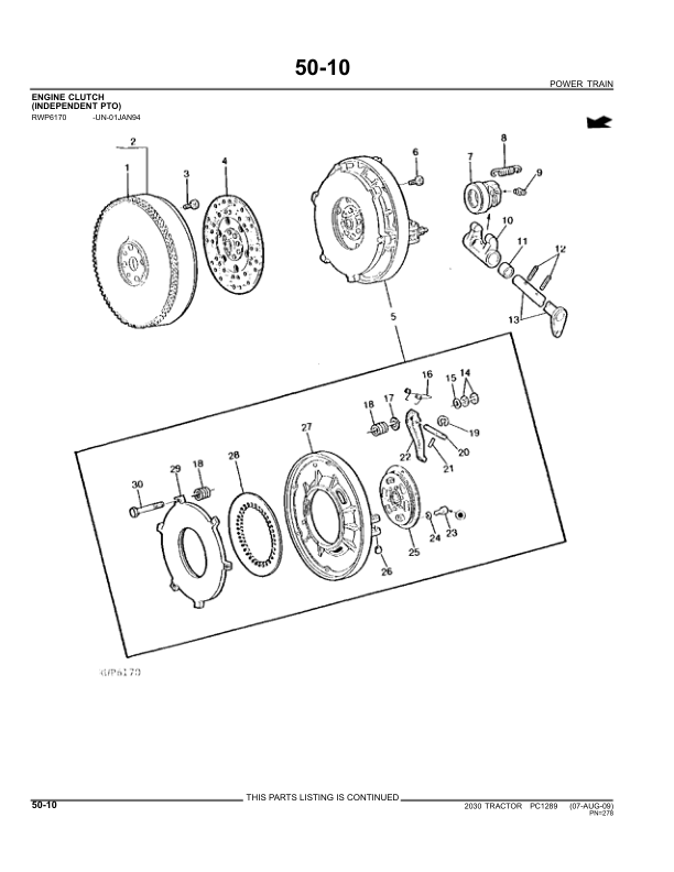 John Deere 2030 Tractor Parts Catalog PC1289 - Image 10