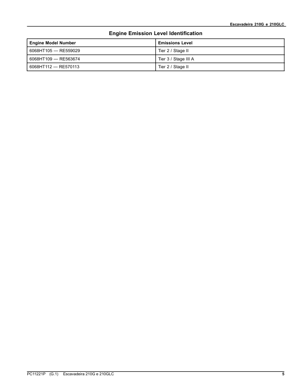 John Deere 210G 210GLC Excavator Parts Catalog PC11221P-15 PT - Image 6
