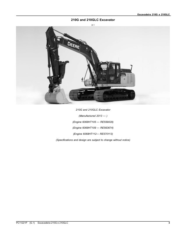 John Deere 210G 210GLC Excavator Parts Catalog PC11221P-15 PT - Image 4