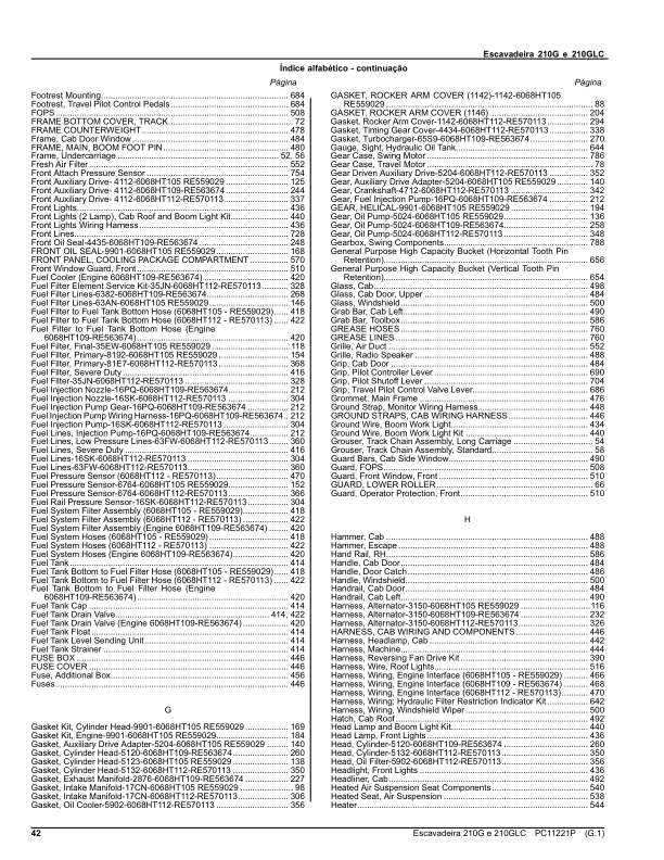 John Deere 210G 210GLC Excavator Parts Catalog PC11221P-15 PT - Image 9
