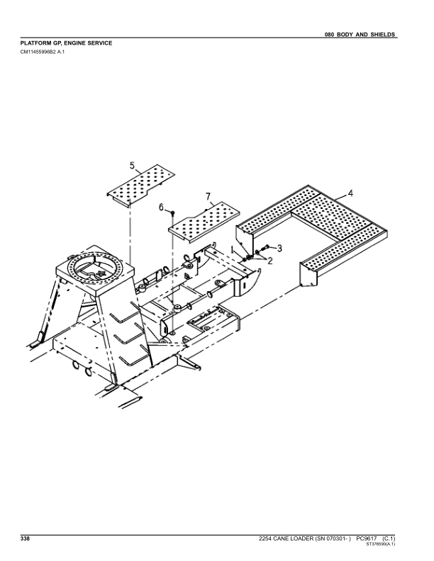 John Deere 2254 Cane Loader Parts Catalog SN 070301 and UP PC9617 - Image 16