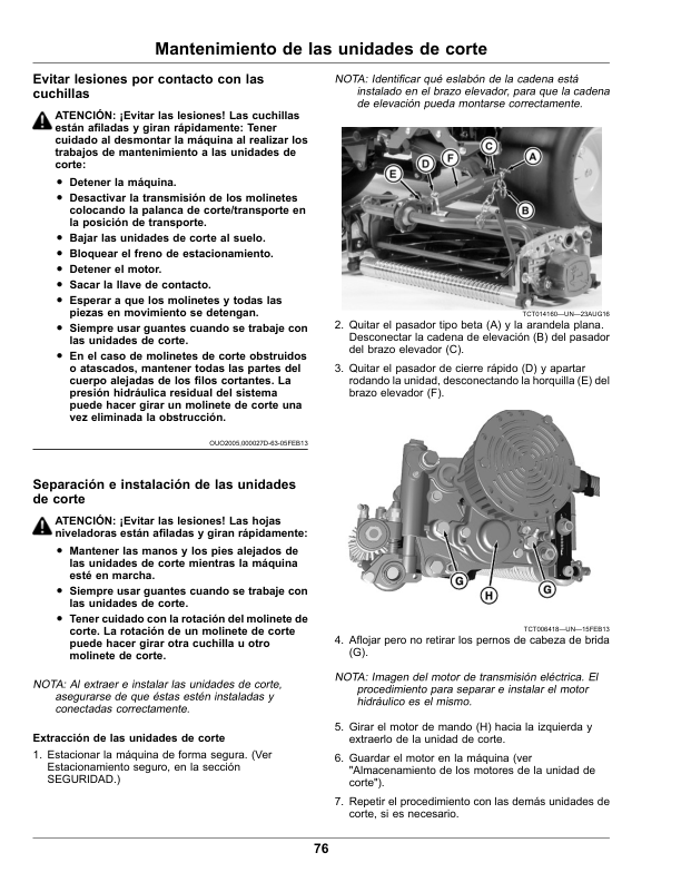John Deere 2400 2550 PrecisionCut E-Cut Mower Operators Manual OMUC23504 ES - Image 18