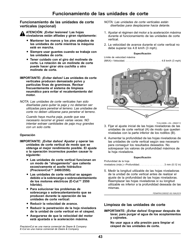John Deere 2400 2550 PrecisionCut E-Cut Mower Operators Manual OMUC23504 ES - Image 15
