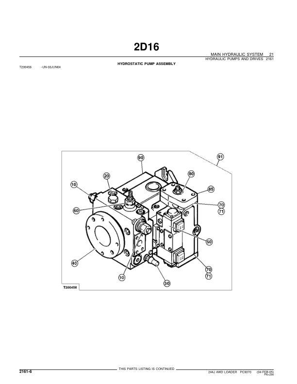 John Deere 244J Wheel Loader Parts Catalog 2004- PC9370 - Image 21
