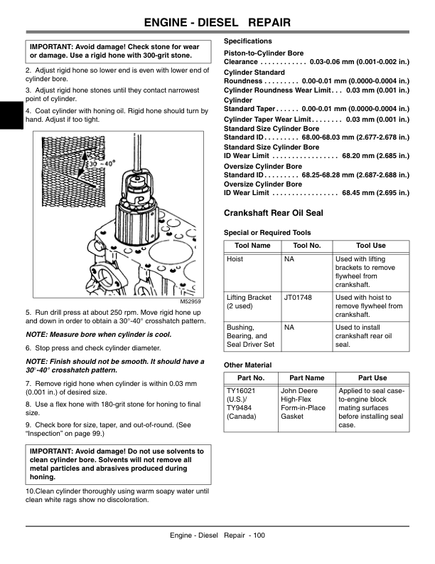 John Deere 2653A Mower Service Manual Tm1554 - Image 4
