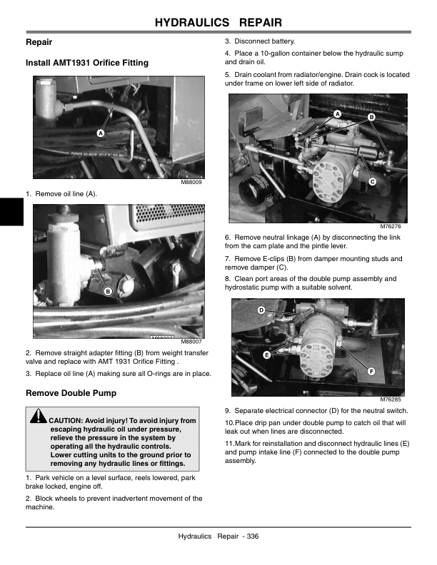 John Deere 2653A Mower Service Manual Tm1554 - Image 9