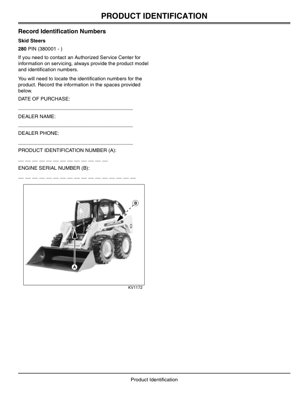 John Deere 280 Skidsteer Operators Manual OMKV18651C6 - Image 4