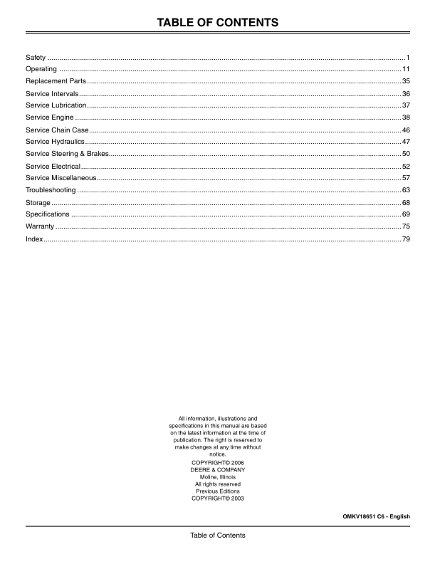 John Deere 280 Skidsteer Operators Manual OMKV18651C6 - Image 5