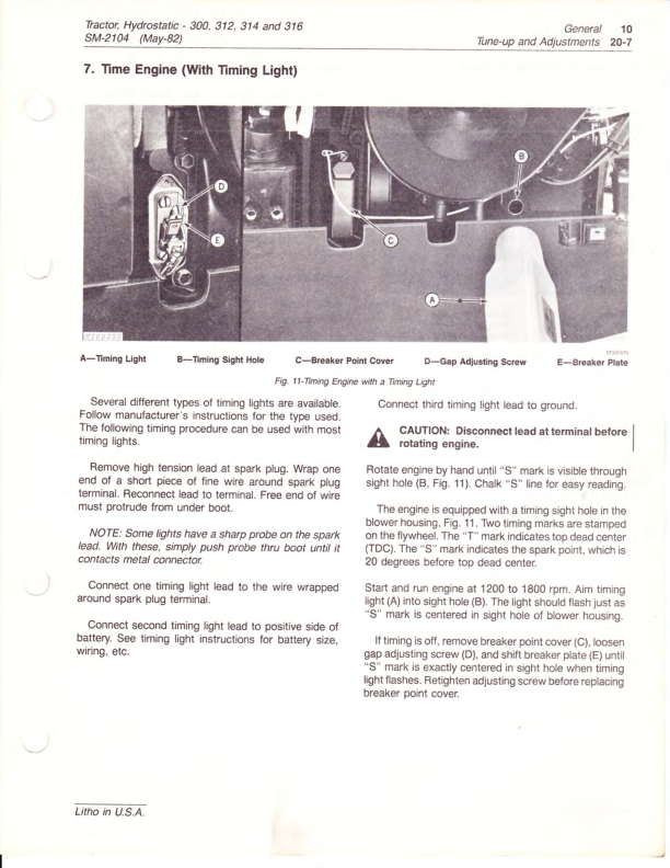 John Deere 300 312 314 316 Tractor Service Manual SM2104 - Image 13