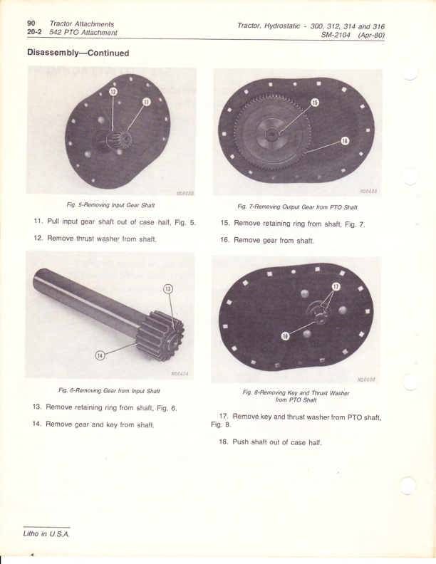 John Deere 300 312 314 316 Tractor Service Manual SM2104 - Image 16
