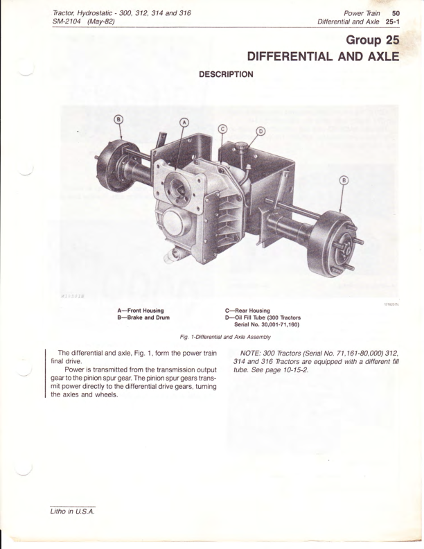 John Deere 300 312 314 316 Tractor Service Manual SM2104 - Image 12