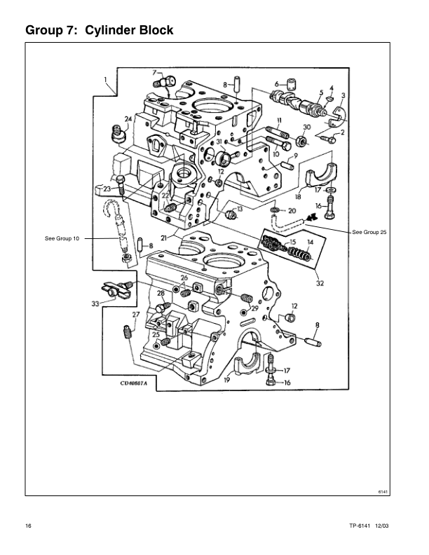 John Deere 3029DF 3029TF 3029TF270 Engine Parts Catalog TO-6141 - Image 4