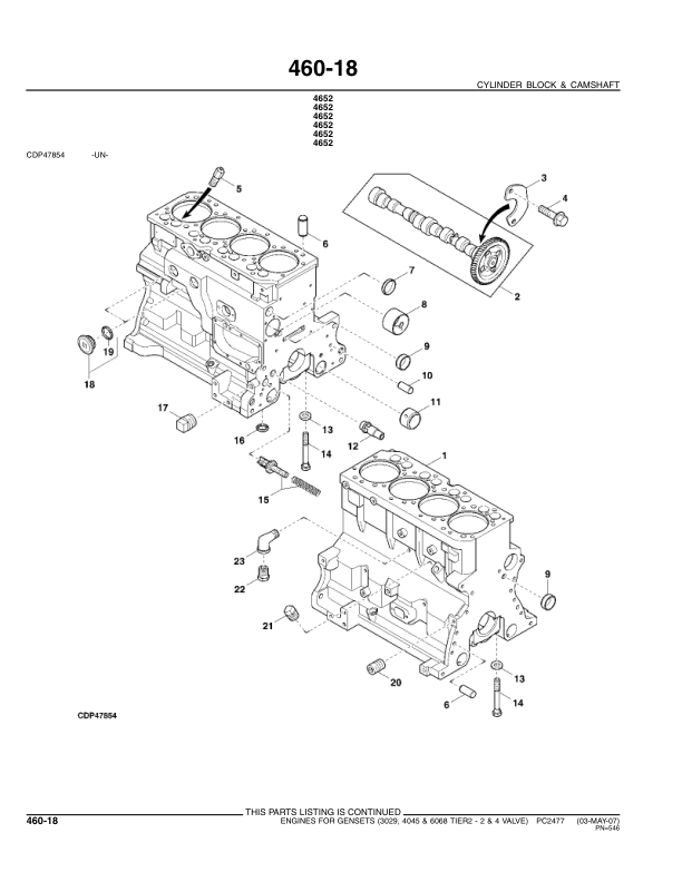 John Deere 3029TFS70 4045DF270 4045HFS72 73 275 6068HF Engine Parts Catalog PC2477 - Image 22