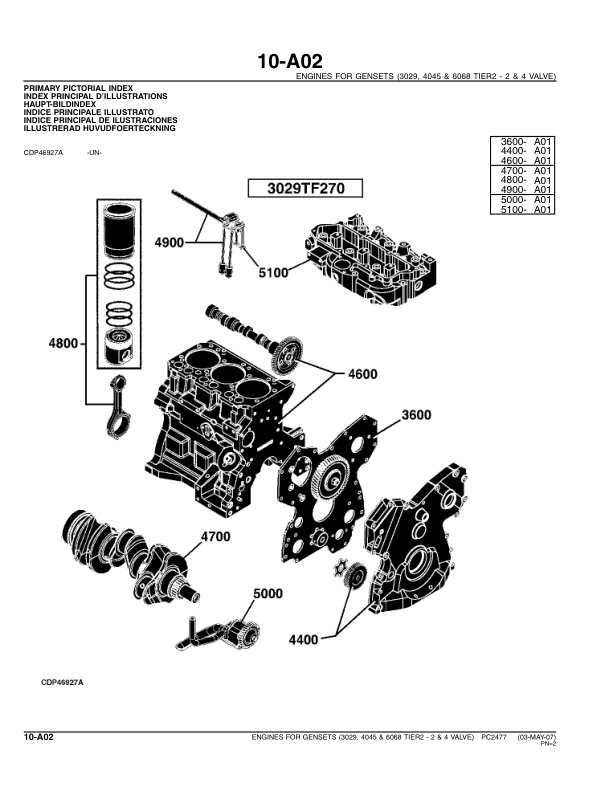 John Deere 3029TFS70 4045DF270 4045HFS72 73 275 6068HF Engine Parts Catalog PC2477 - Image 14