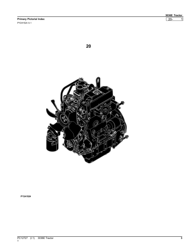 John Deere 3036E Tractor Parts Catalog PC12727 - Image 14