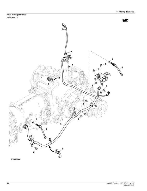 John Deere 3036E Tractor Parts Catalog PC12727 - Image 27
