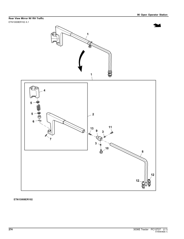 John Deere 3036E Tractor Parts Catalog PC12727 - Image 26