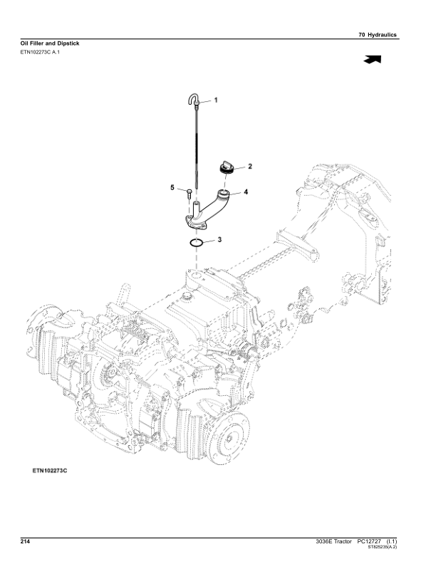 John Deere 3036E Tractor Parts Catalog PC12727 - Image 22