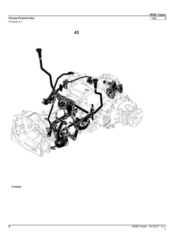 John Deere 3036E Tractor Parts Catalog PC12727 - Image 19