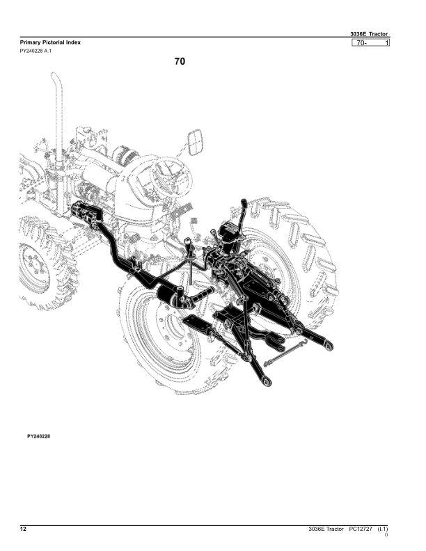 John Deere 3036E Tractor Parts Catalog PC12727 - Image 5