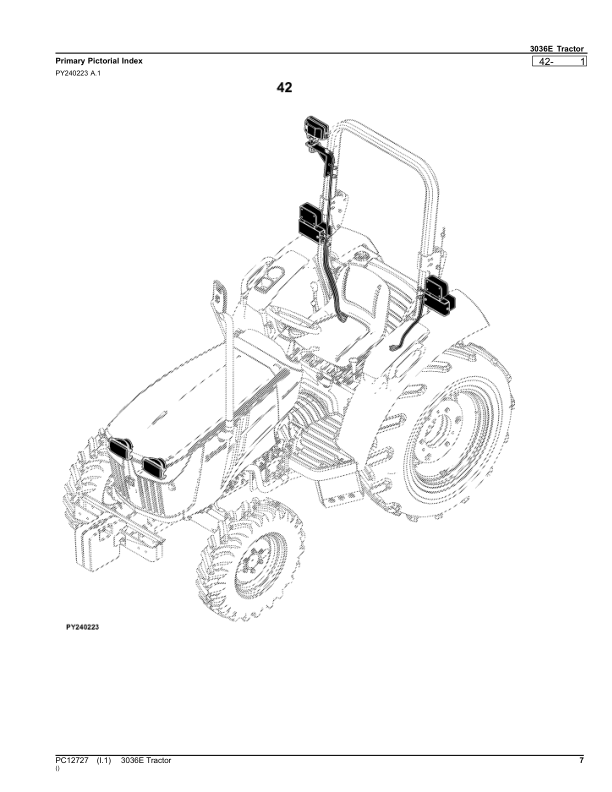John Deere 3036E Tractor Parts Catalog PC12727 - Image 18