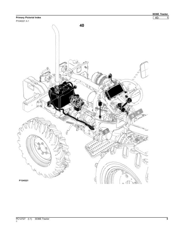 John Deere 3036E Tractor Parts Catalog PC12727 - Image 16