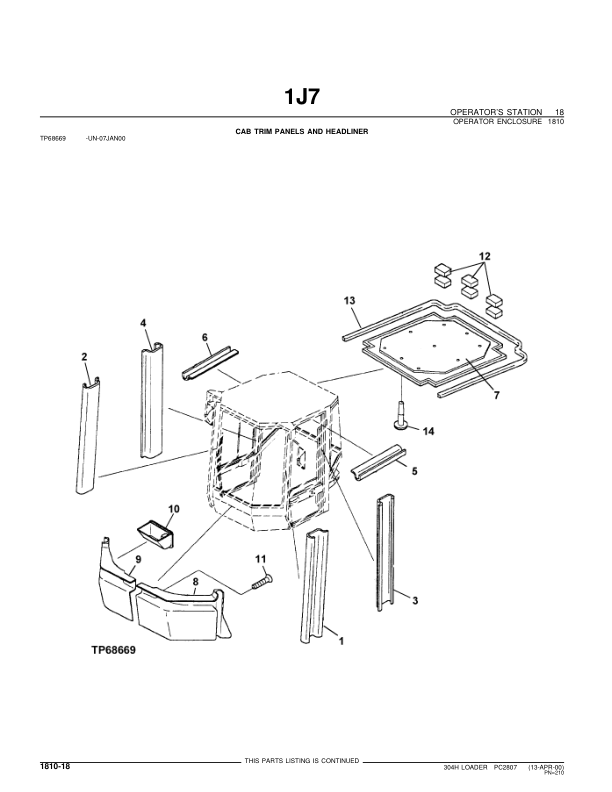 John Deere 304H Wheel Loader Parts Catalog PC2807-03 - Image 16
