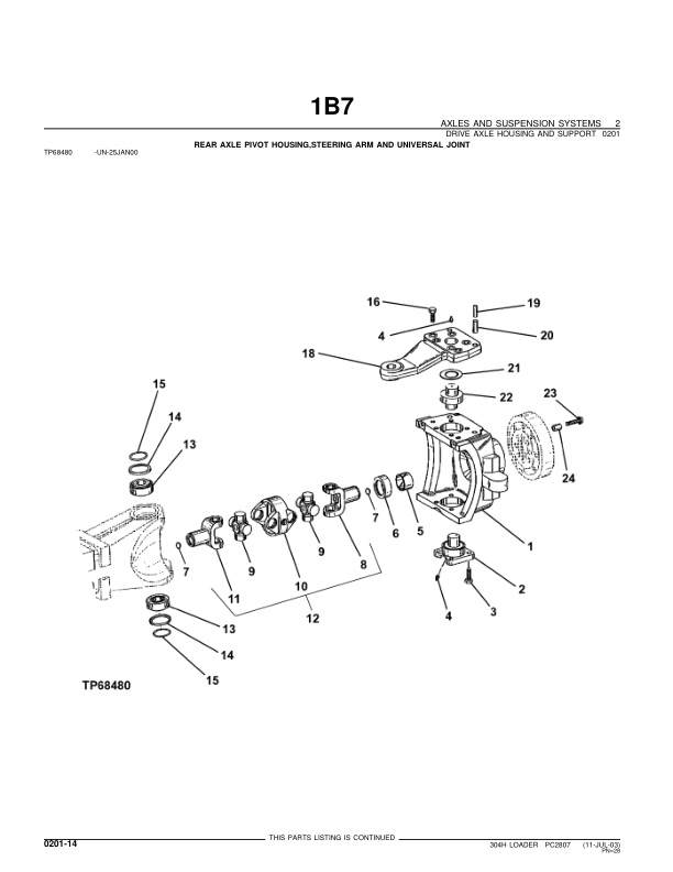 John Deere 304H Wheel Loader Parts Catalog PC2807-03 - Image 17