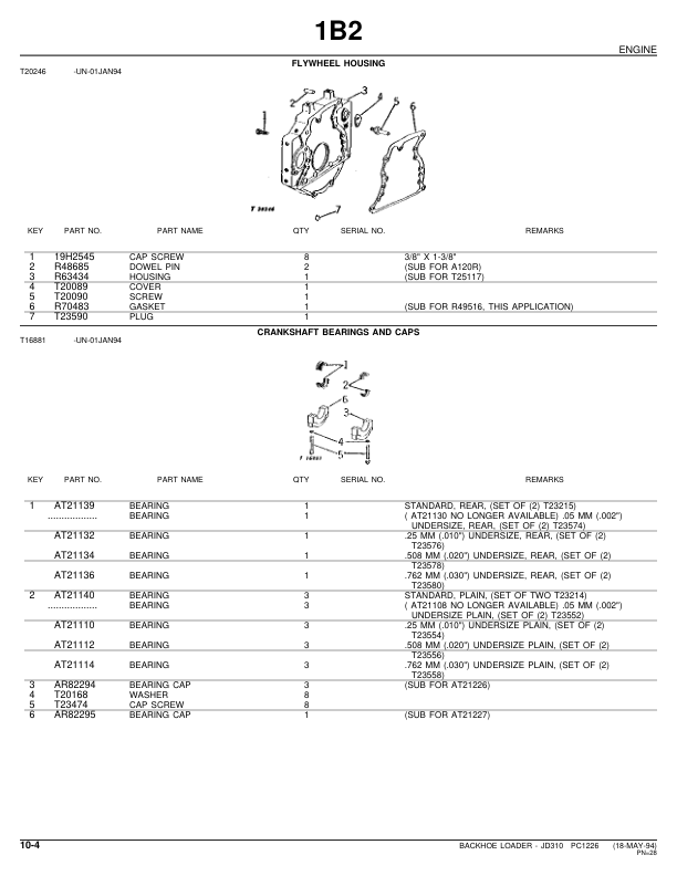 John Deere 310 Backhoe Loader Parts Catalog PC1226 - Image 20
