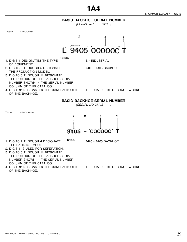 John Deere 310 Backhoe Loader Parts Catalog PC1226 - Image 12