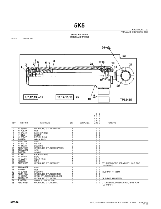 John Deere 310G 310SG 315SG Backhoe Loader Parts Catalog PC2755-FEB - Image 14