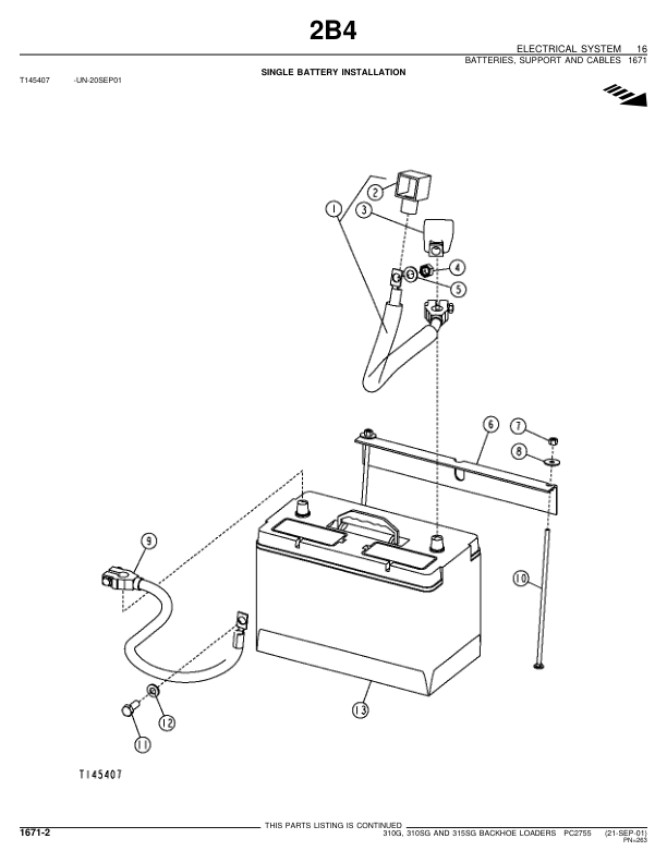John Deere 310G 310SG 315SG Backhoe Loader Parts Catalog PC2755-SEP - Image 9
