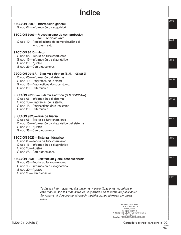 John Deere 310G Backhoe Loader Service Manual TM2940 ES - Image 4
