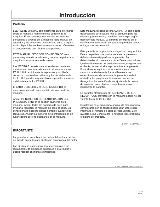 John Deere 310J 310SJ Backhoe Loader Operators Manual OMT216724-G9 ES - Image 3