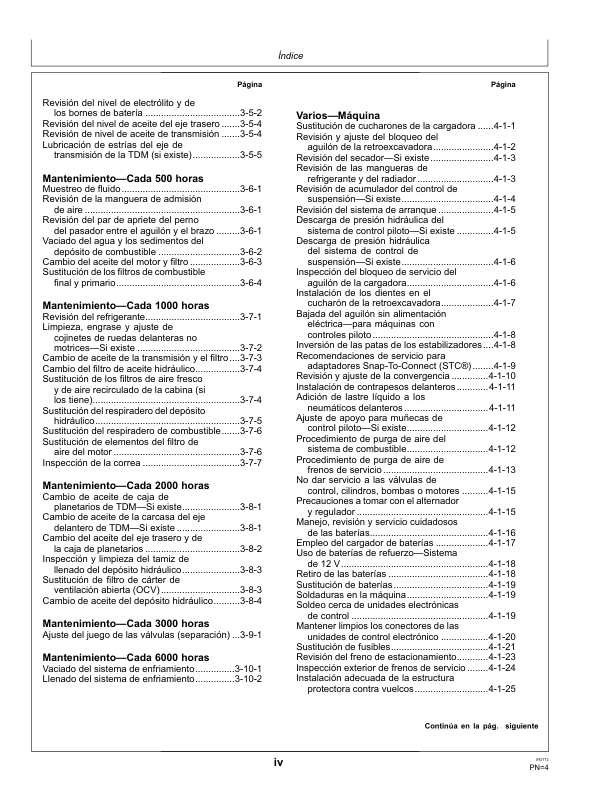 John Deere 310K Backhoe Loader Operators Manual OMT305707-D2 ES - Image 6