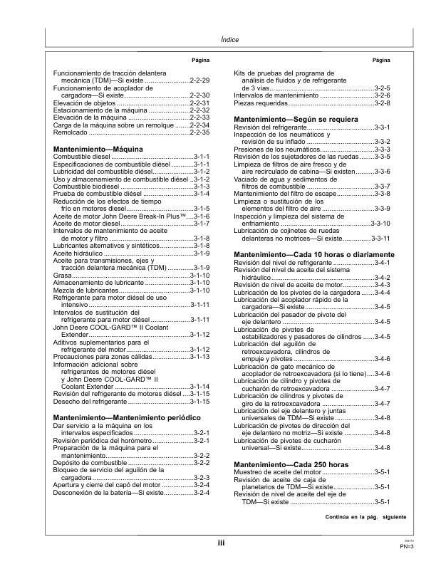 John Deere 310K Backhoe Loader Operators Manual OMT305707-D2 ES - Image 5
