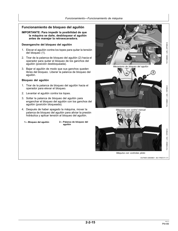 John Deere 310K Backhoe Loader Operators Manual OMT305707-D2 ES - Image 17