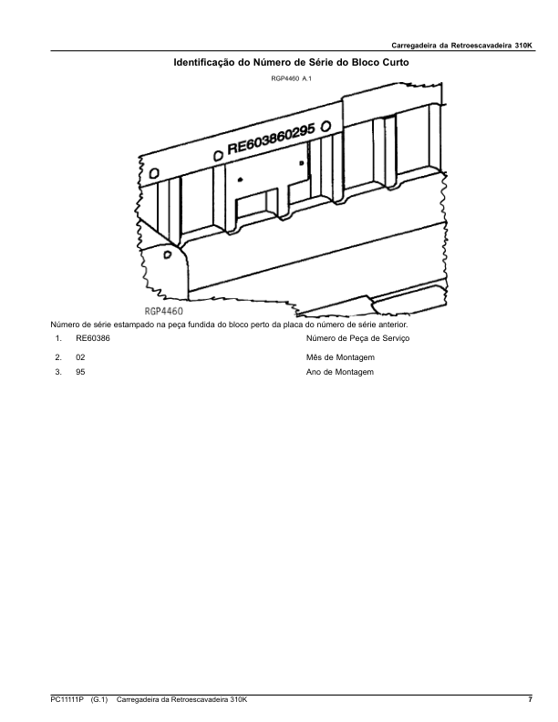 John Deere 310K Backhoe Loader Parts Catalog PC11111P-12 PT - Image 7