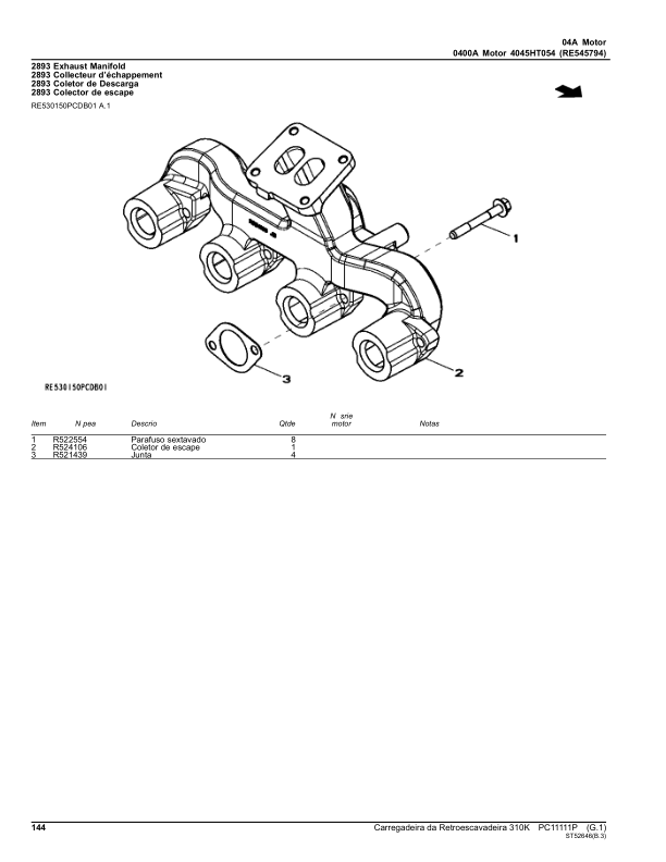 John Deere 310K Backhoe Loader Parts Catalog PC11111P-12 PT - Image 9