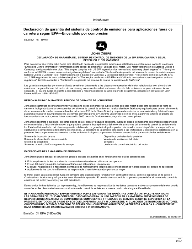John Deere 310K EP Backhoe Loader Operators Manual OMT305726-D2 ES - Image 13