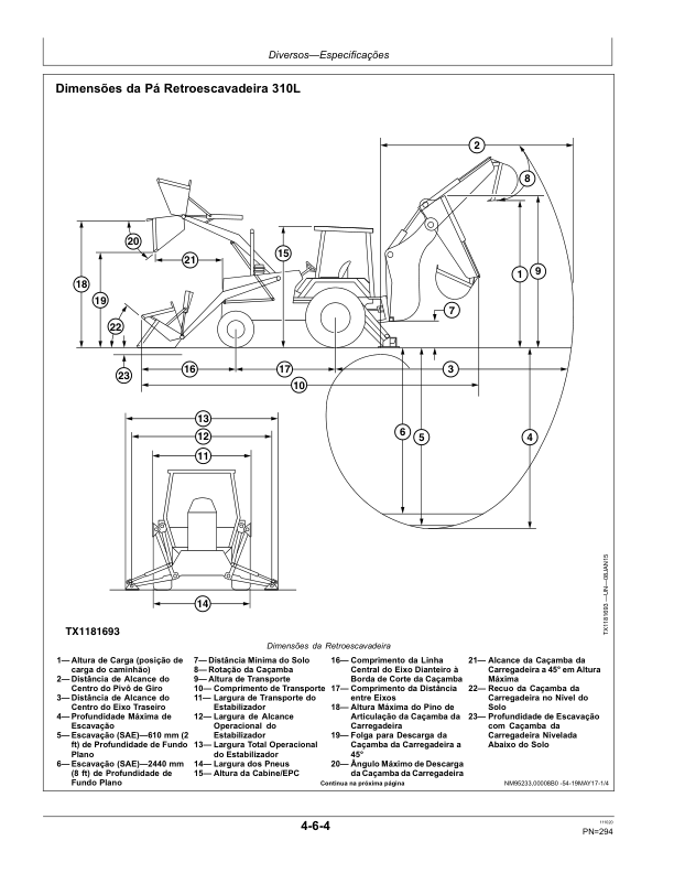 John Deere 310L Backhoe Loader Operators Manual OMT390394X54-K0 PT - Image 16