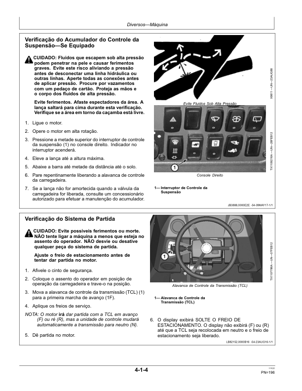 John Deere 310L Backhoe Loader Operators Manual OMT390394X54-K0 PT - Image 14