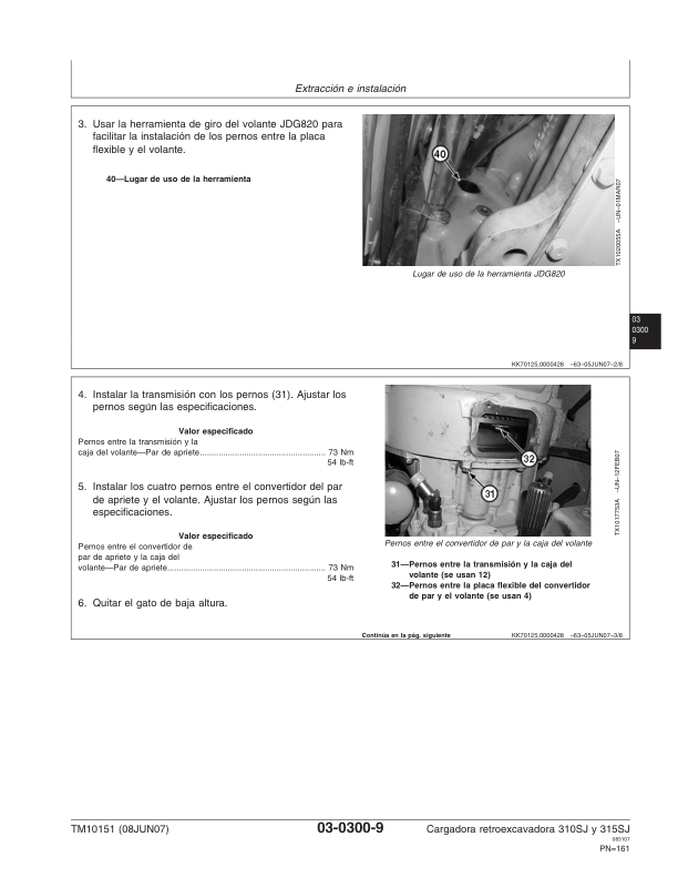 John Deere 310SJ 315SJ Backhoe Loader Service Manual 08JUN07 ES - Image 5