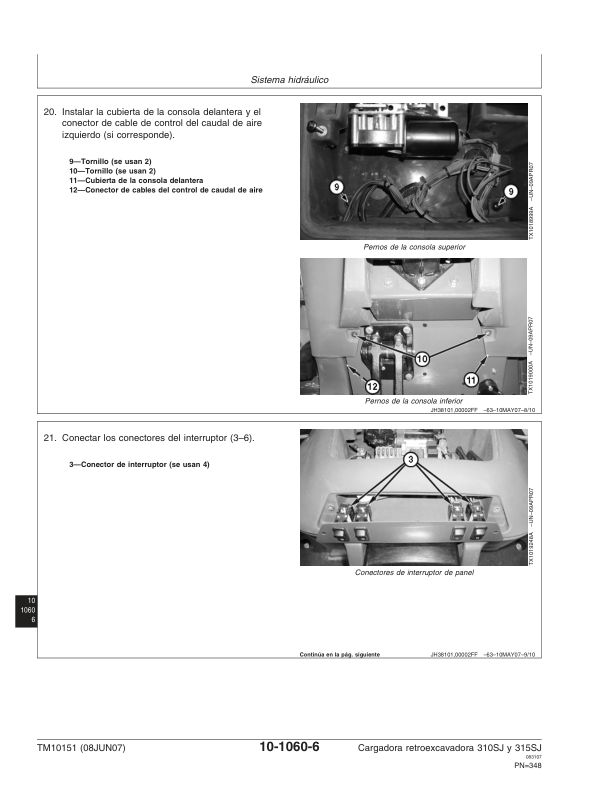 John Deere 310SJ 315SJ Backhoe Loader Service Manual 08JUN07 ES - Image 7